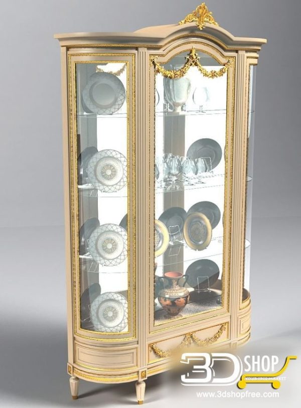 292-3d Models-Classic-Wardrobe & Display Cabinets