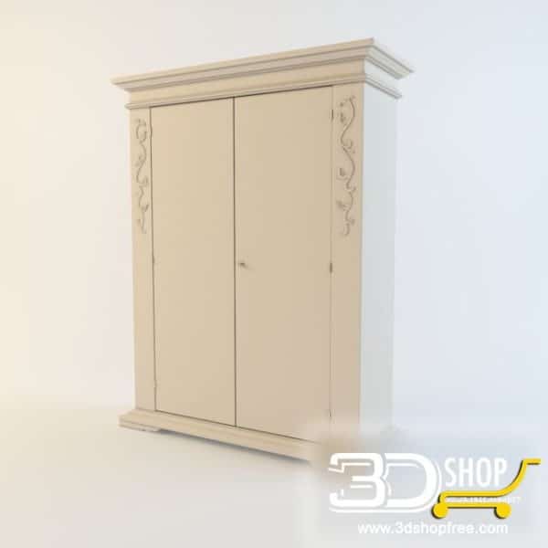 293-3d Models-Classic-Wardrobe & Display Cabinets