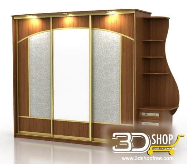 294-3d Models-Classic-Wardrobe & Display Cabinets