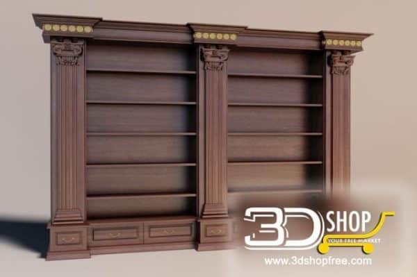 295-3d Models-Classic-Wardrobe & Display Cabinets