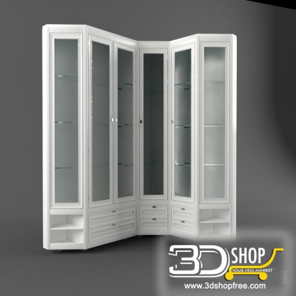 296-3d Models-Classic-Wardrobe & Display Cabinets