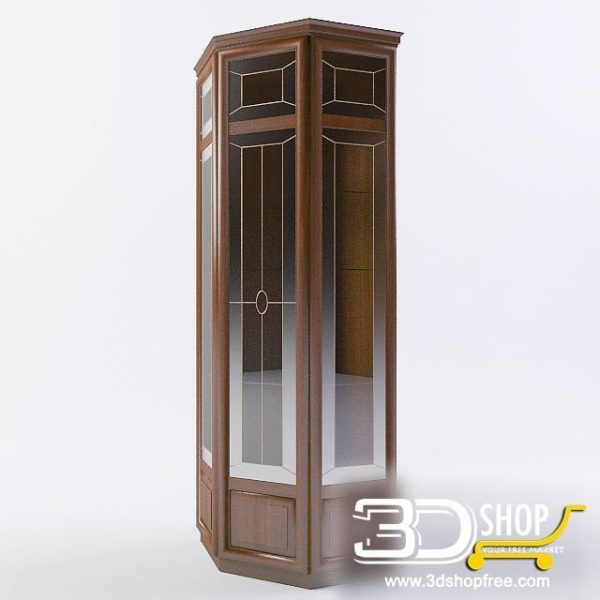 297-3d Models-Classic-Wardrobe & Display Cabinets