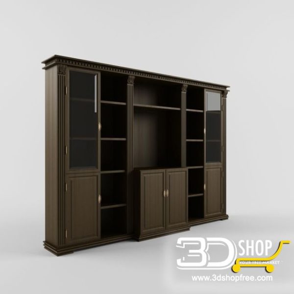301-3d Models-Classic-Wardrobe & Display Cabinets