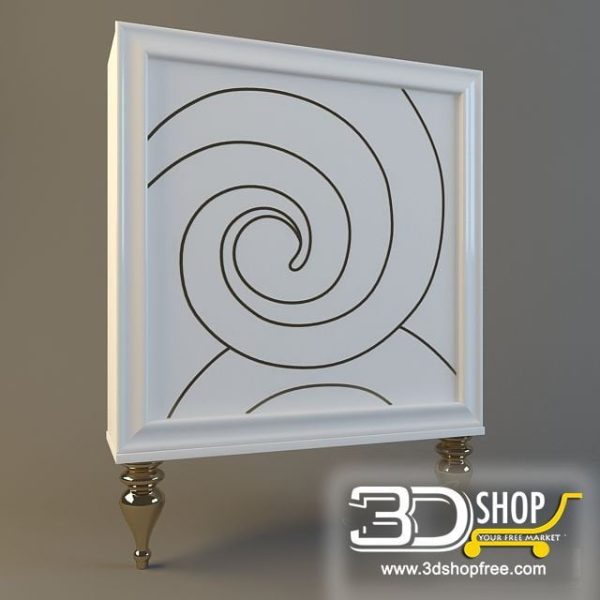 303-3d Models-Classic-Wardrobe & Display Cabinets