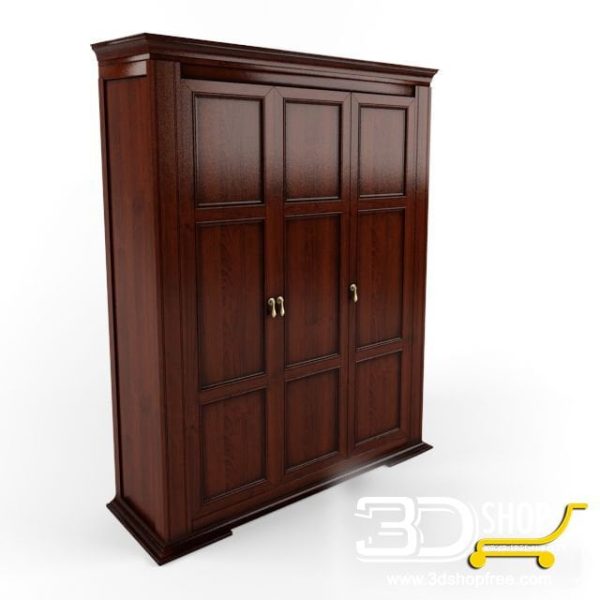 306-3d Models-Classic-Wardrobe & Display Cabinets