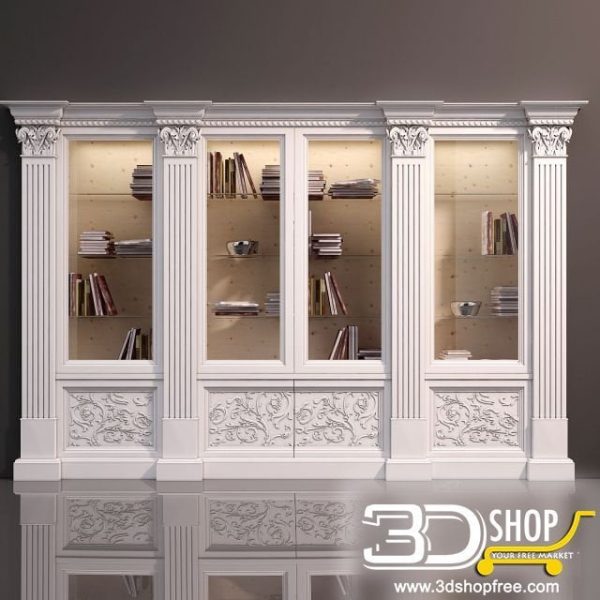 308-3d Models-Classic-Wardrobe & Display Cabinets