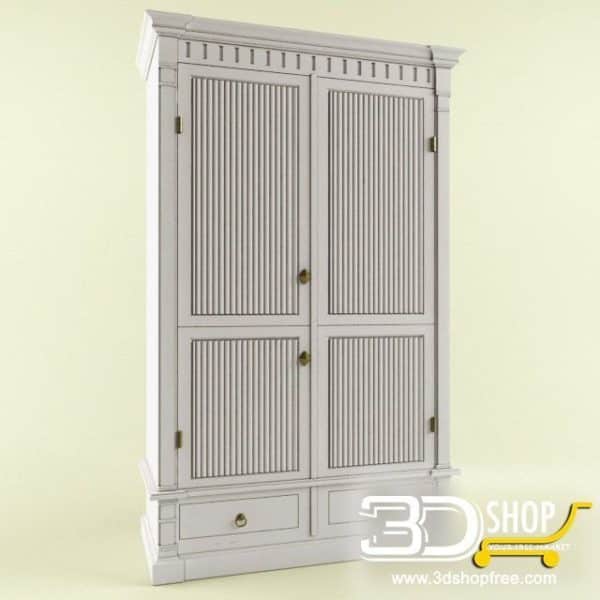 311-3d Models-Classic-Wardrobe & Display Cabinets