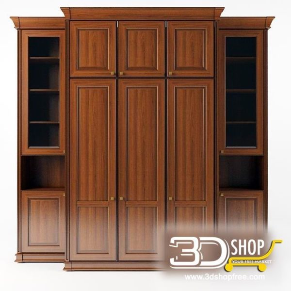 313-3d Models-Classic-Wardrobe & Display Cabinets