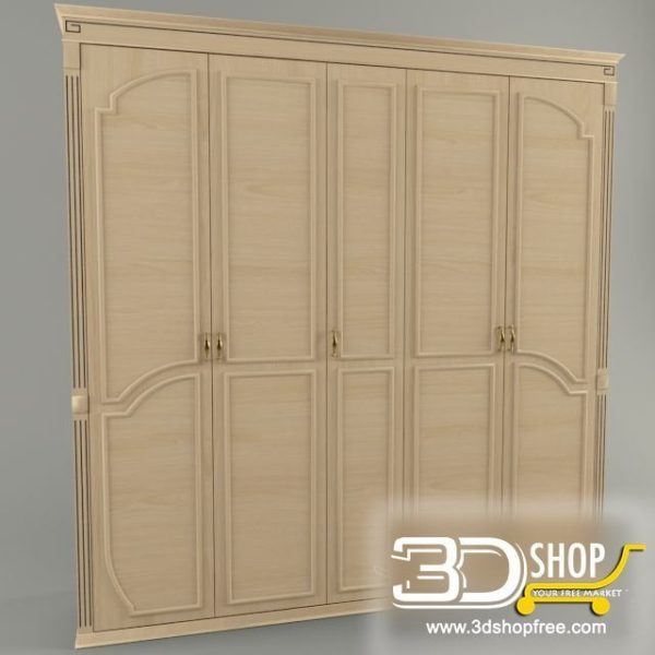 316-3d Models-Classic-Wardrobe & Display Cabinets