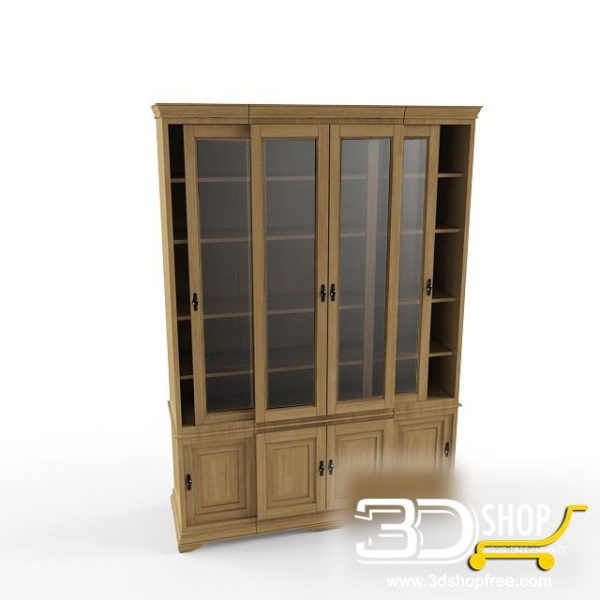 319-3d Models-Classic-Wardrobe & Display Cabinets
