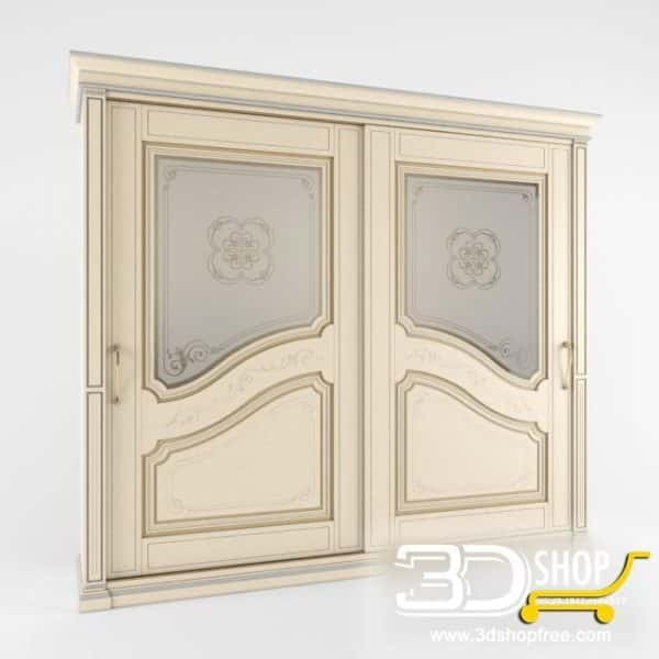 326-3d Models-Classic-Wardrobe & Display Cabinets