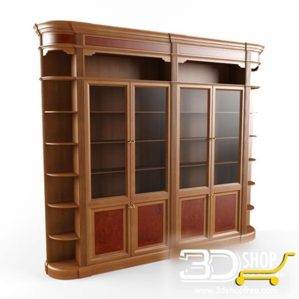 341-3d Models-Classic-Wardrobe & Display Cabinets