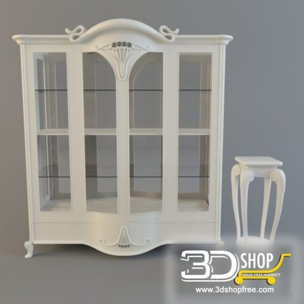 347-3d Models-Classic-Wardrobe & Display Cabinets
