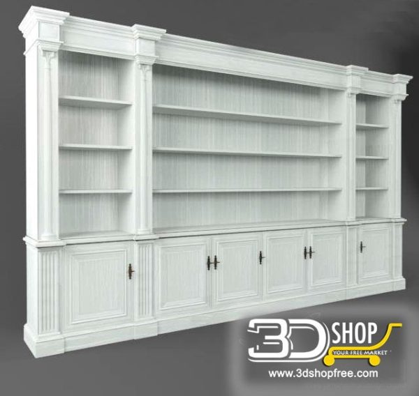 348-3d Models-Classic-Wardrobe & Display Cabinets