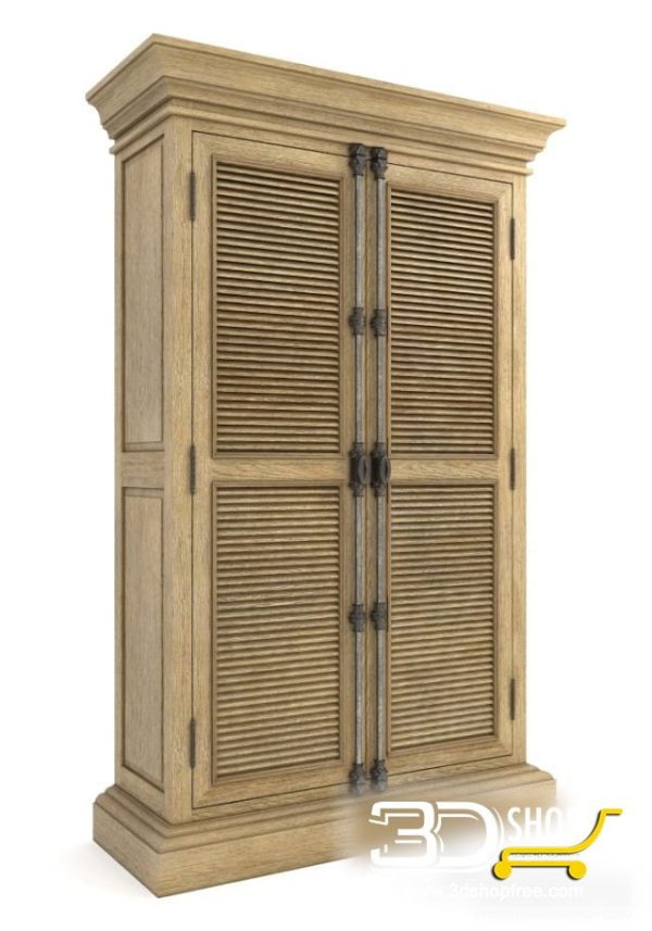 350-3d Models-Classic-Wardrobe & Display Cabinets