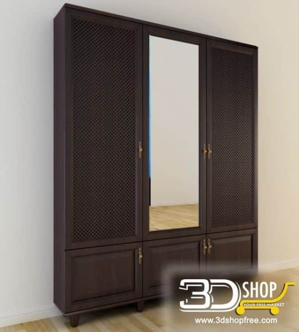 359-3d Models-Classic-Wardrobe & Display Cabinets