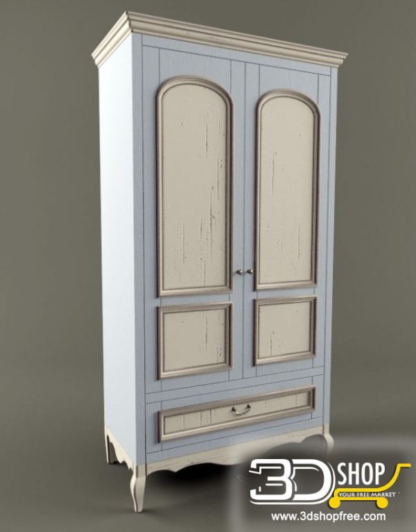 362-3d Models-Classic-Wardrobe & Display Cabinets