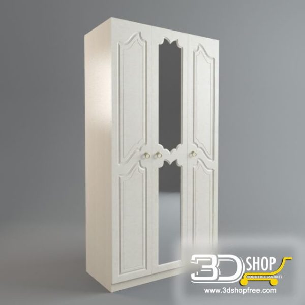 369-3d Models-Classic-Wardrobe & Display Cabinets
