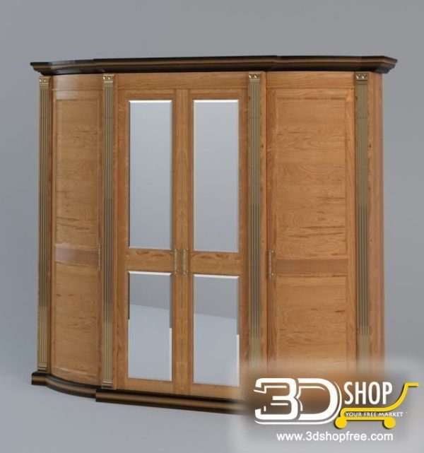 383-3d Models-Classic-Wardrobe & Display Cabinets
