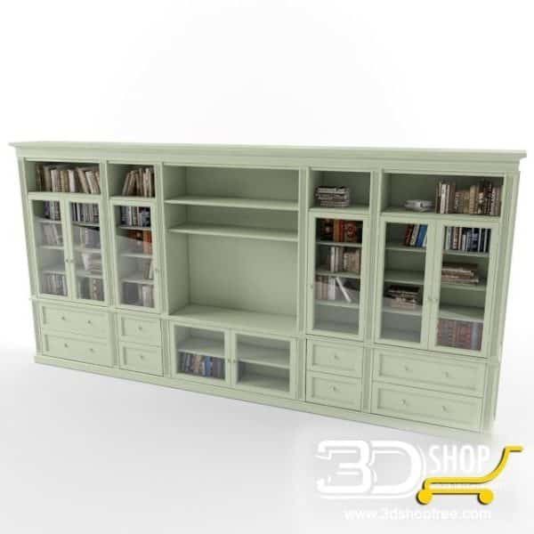 384-3d Models-Classic-Wardrobe & Display Cabinets