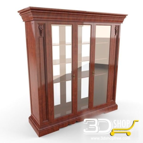 386-3d Models-Classic-Wardrobe & Display Cabinets