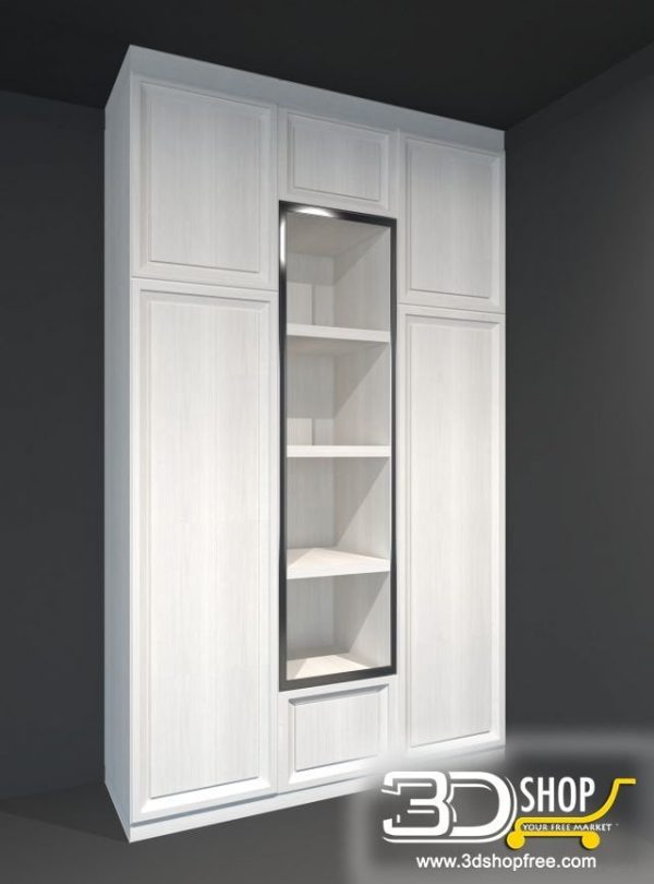 387-3d Models-Classic-Wardrobe & Display Cabinets
