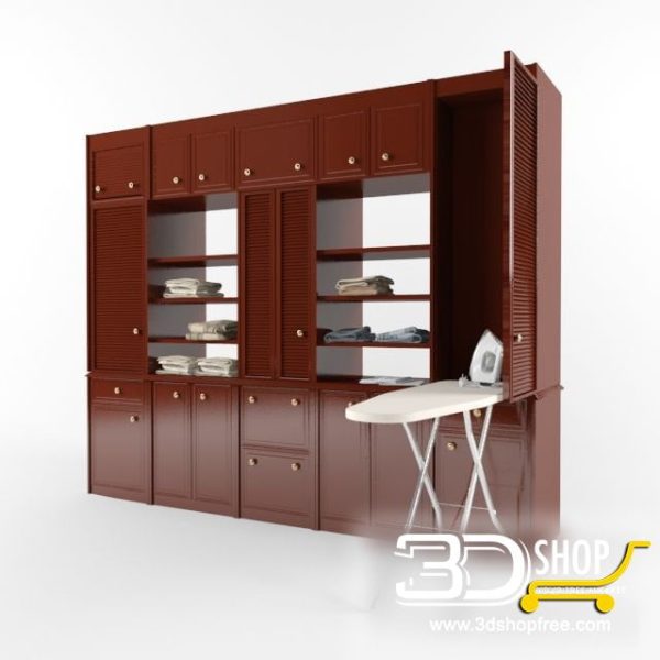 392-3d Models-Classic-Wardrobe & Display Cabinets