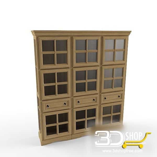 394-3d Models-Classic-Wardrobe & Display Cabinets