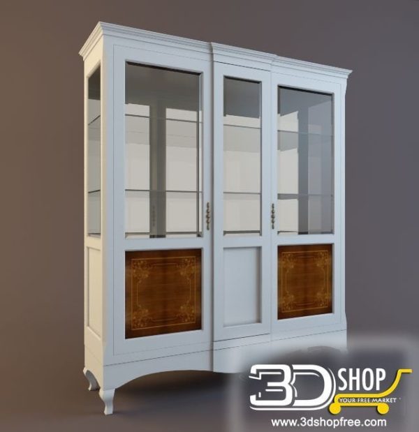 395-3d Models-Classic-Wardrobe & Display Cabinets