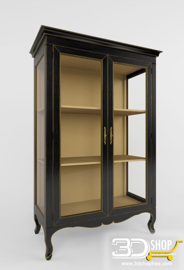 396-3d Models-Classic-Wardrobe & Display Cabinets