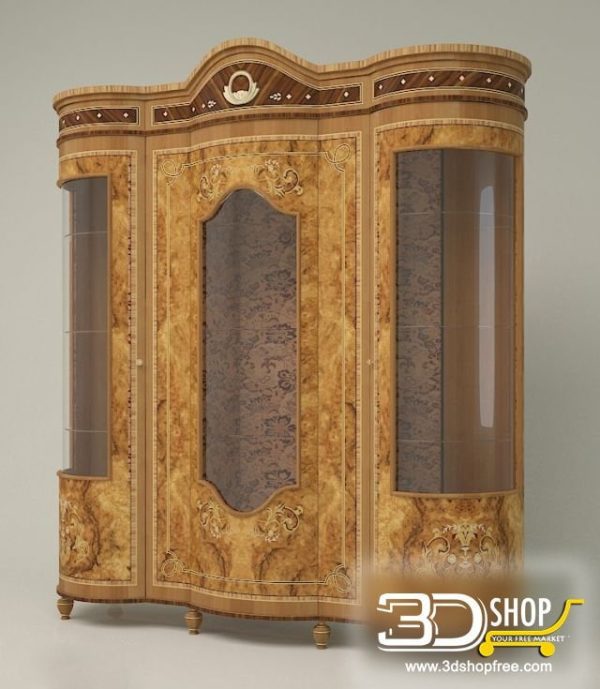 398-3d Models-Classic-Wardrobe & Display Cabinets
