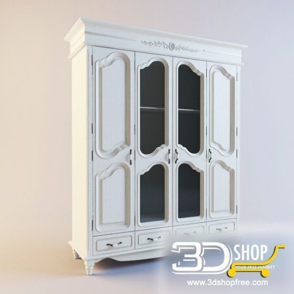 399-3d Models-Classic-Wardrobe & Display Cabinets
