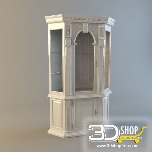 404-3d Models-Classic-Wardrobe & Display Cabinets