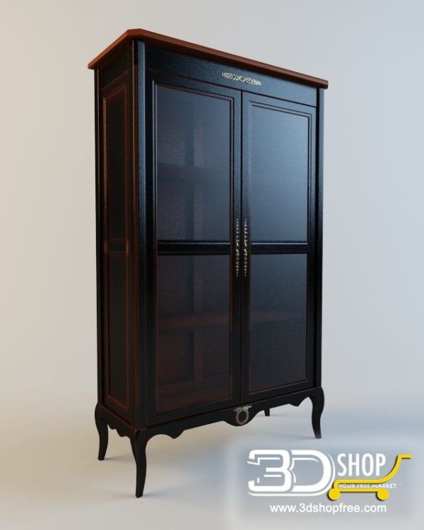 414-3d Models-Classic-Wardrobe & Display Cabinets