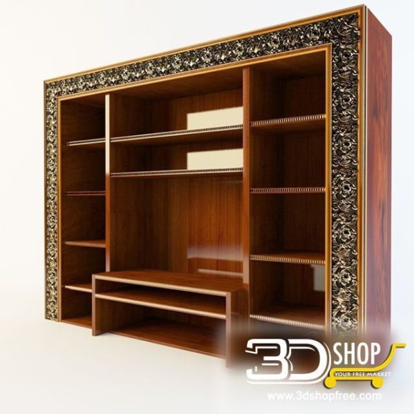 415-3d Models-Classic-Wardrobe & Display Cabinets