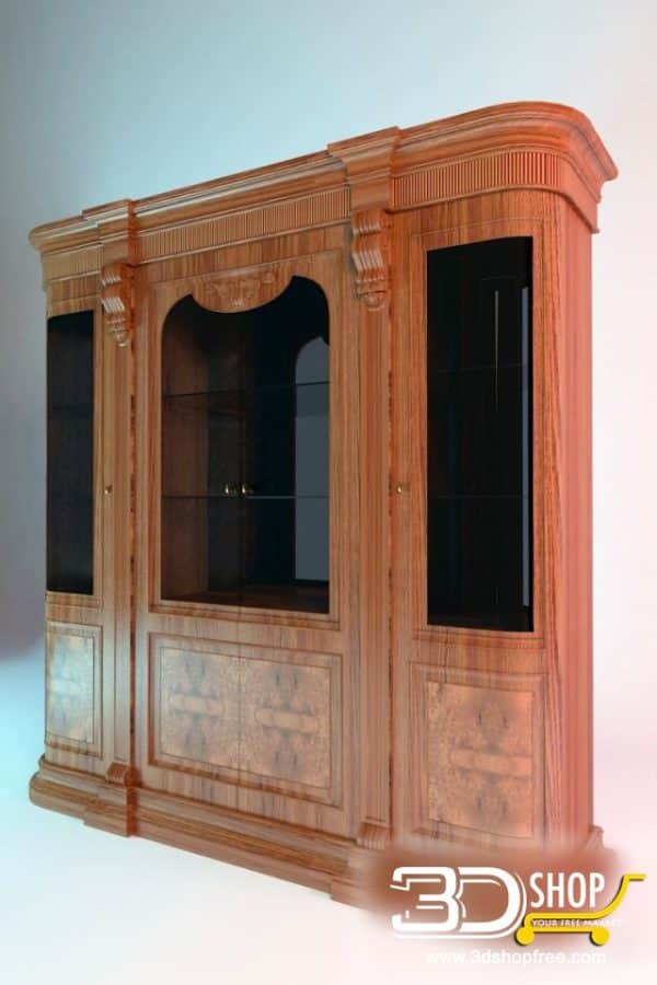 417-3d Models-Classic-Wardrobe & Display Cabinets