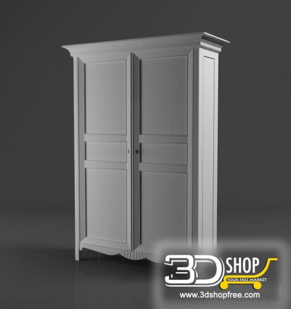 421-3d Models-Classic-Wardrobe & Display Cabinets