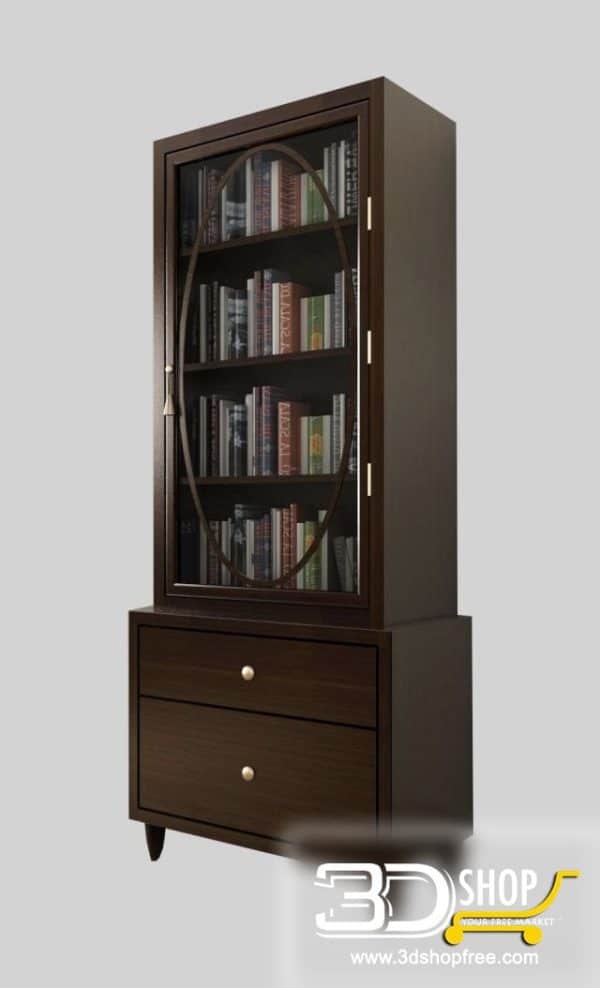 423-3d Models-Classic-Wardrobe & Display Cabinets