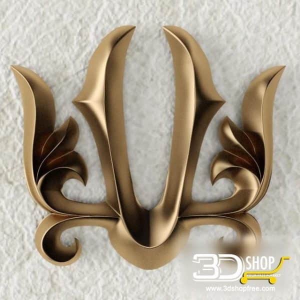 Decorative Plaster 3d Model 001