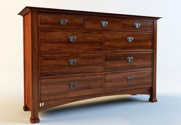 Chest of Drawer 3d Model 001
