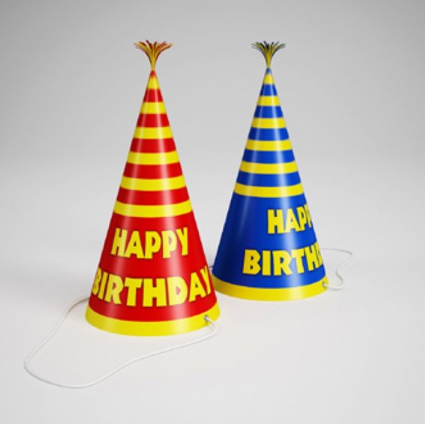 Party Supplies Hat 3d Model 001