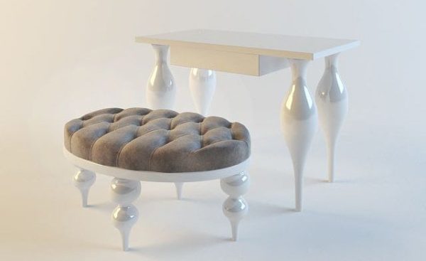 Dressing table 3d Model 001