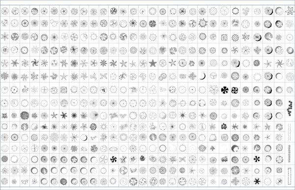 Trees Cad Blocks Plan 001