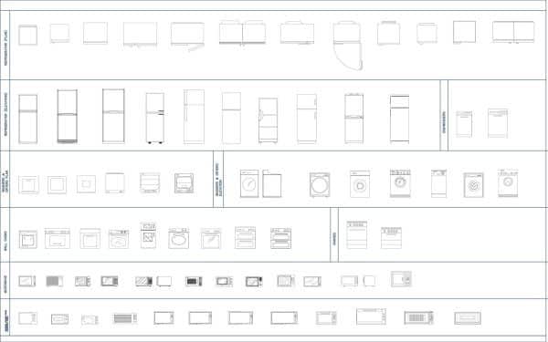 002-Kitchen-Cad-Blocks-Appliances