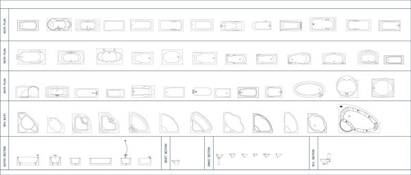003-Bathroom-Cad-Blocks-Baths