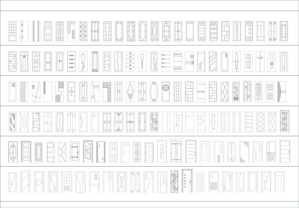 003-Doors-Cad-Blocks-Elevation-02