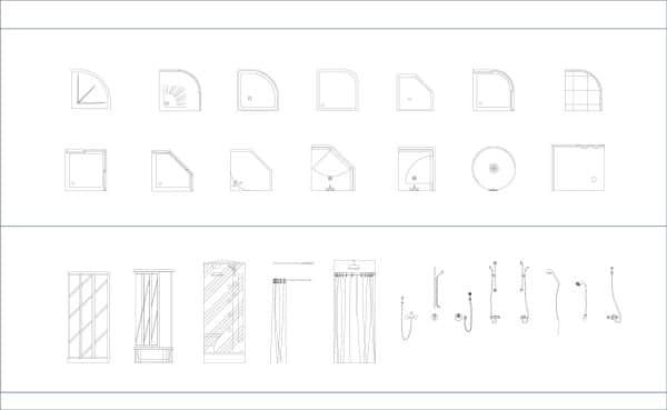 004-Bathroom-Cad-Blocks-Showers
