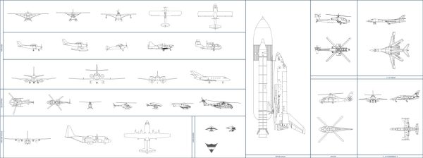 007-Vehicles-Cad-Blocks-Others-Aeroplanes