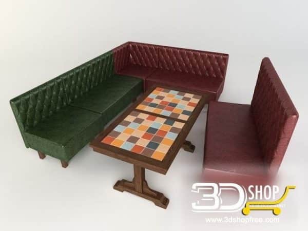 009-3d Models-Tables & Chairs