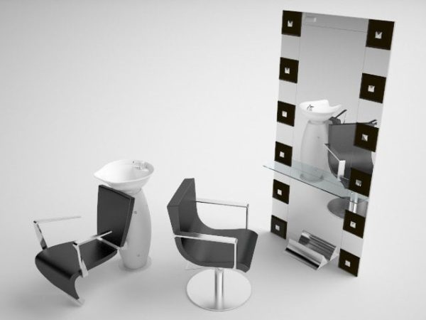 010-3d Models-Beauty-Mirror For Beauty Salon